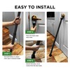 Sliding Door Security Bar, Door Jammer 2-in-1 Adjustable, Door Stoppers