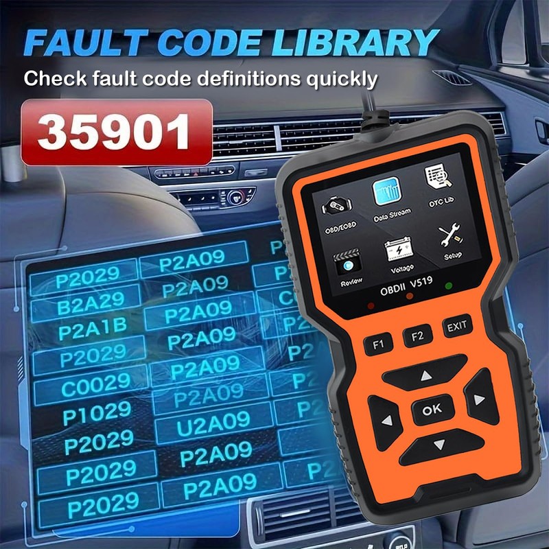 OBD2 Scanner Diagnostic Tool - Check Engine Light Code Reader,