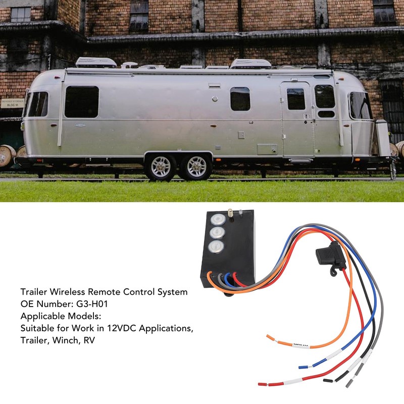 12V Trailer Wireless Remote Control System G3‑H01 Auto Time Out