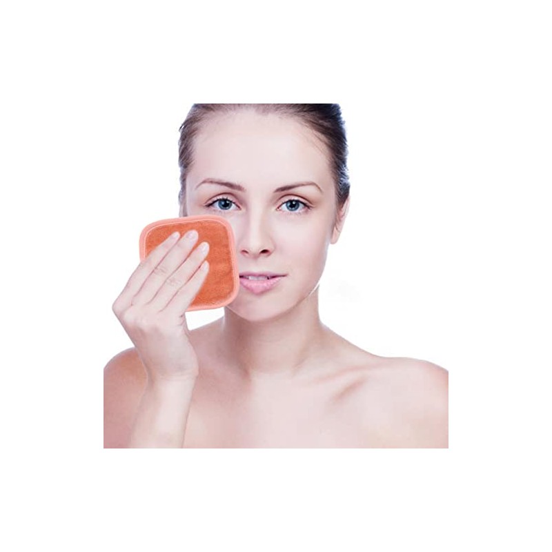 POLYTE Paño Desmaquillante Facial de Microfibra, 15.2x15.2 cm, 10 Pzas