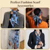 Cabreche Hair Head Scarf Neck Scarves Silk Feeling Long Satin
