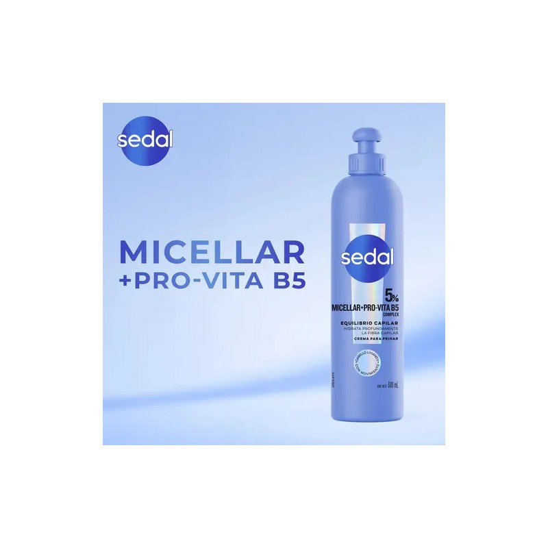 Crema Para Peinar Sedal Hidramicelar Y Pro Vitamina B5 300ml