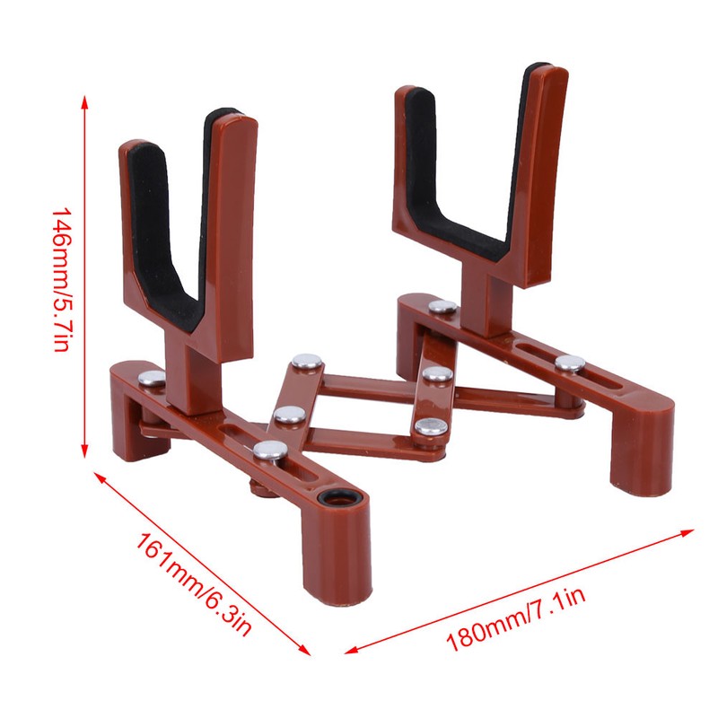 Professional Portable Folding Violin Stand Bracket Instrument Accessory Red