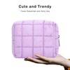 E-Tree Cute Makeup Bag,Quilted Cosmetic Bag,Make up Pouch for Purse,Toiletry
