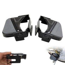 BAYINBROOK Bicycle Back Seat Cushion with Backrest, Safety for Bicycle Rear Seat Cushion, Armrest, Footrest, Comfortable Seat Cushion for Children or Adults (Pedal)