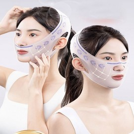 LW High-Elastic Face Lifting Band V-Line Double Chin Sagging Face Swelling Management E High-Elastic V Face Lifting Band 4ea