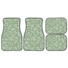 BENXINYA Botanical Plant Car Mats 4 Pcs Random Placed Herbs