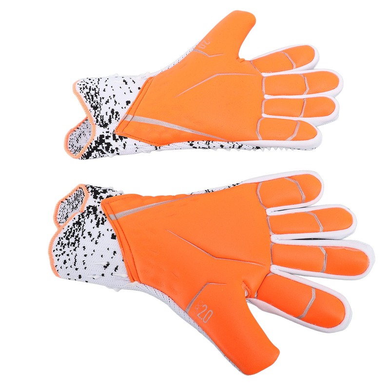 2pcs Soccer Gloves Nylon Polyurethane Fiber Latex Breathable Strong Grip