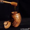Honey Pot with Honey Spoon, 12cm