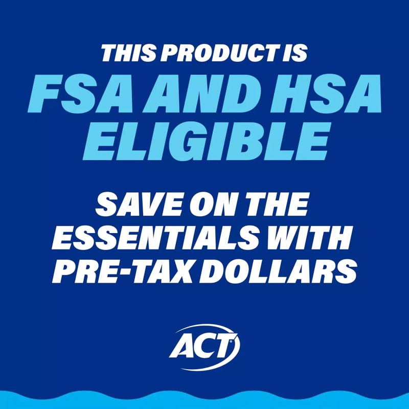 ACT Restoring Zero Alcohol Fluoride Mouthwash 33.8 fl. oz. Strengthens