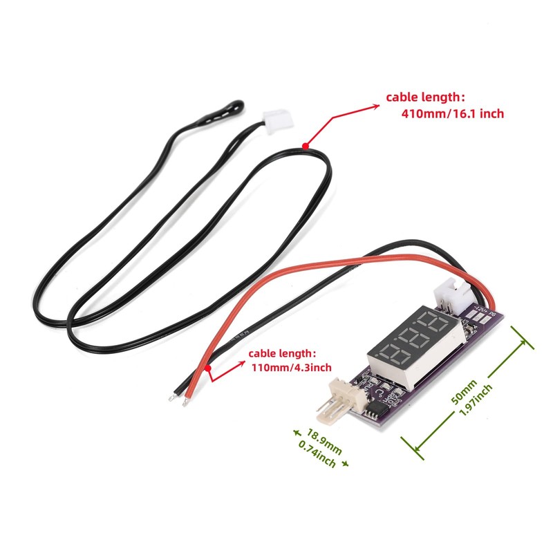 DC 12V 3A Fan Speed Control Module with Sensor Cable