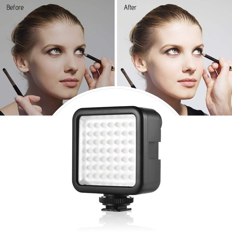 LED Video Light, Andoer 2pcs 49 LED Camera Light, Dimmable