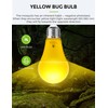 LOHAS Dusk to Dawn Bug Light Bulb Outdoor, A19 Yellow