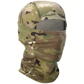 Camouflage Balaclava Mask Lightweight Breathable Camo Hood Snood Airsoft Military Army Hat Head Full Face Neck Cover Sheisty (UK, Alpha, S, L, Multicam Camouflage)