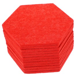 Operitacx Felt Message Board Felt Board Memo Board for Peel and Stick Decorative Notice Board Vision Board Display Wall Tiles Made of Felt Memorandum Red Medium Feel Office Pack of 12