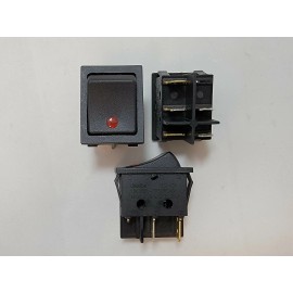 Sigma 200GA-43 SIGMA SWITCHES RPLCEMNT SWITCH SPST MOMENTARY BLCK 14V RED LIGHTED