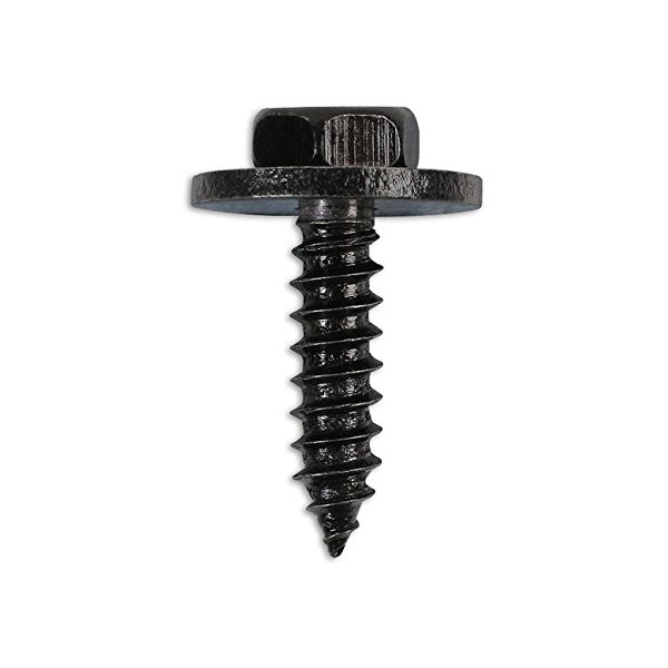Connect 36617 Metal Trim Fastener Screw with captive washer 4.8 x 19 10pc
