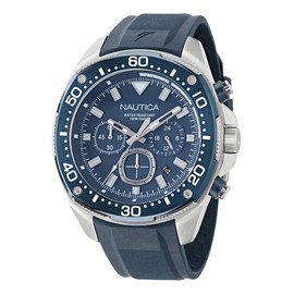 Nautica NCT Blue SAIL Silicone Strap Watch