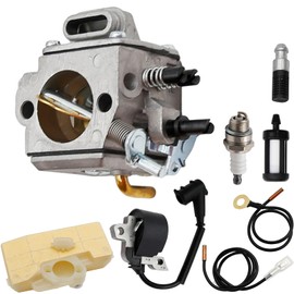 Hoypeyfiy Chainsaw Carburetor 1127 120 0650 1127 120 1621 Replacement for Stihl 029 039 MS290 MS310 MS390 Chainsaw with Ignition Coil, Air Filter
