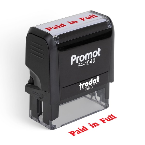 Promot Paid in Full - Self Inking Rubber Stamp -