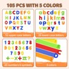 105 Magnetic Letters Alphabet, Include 52 Uppercase,26 Lowercase Letter& 20