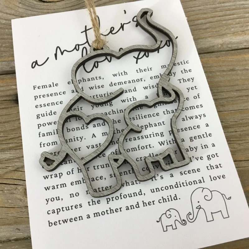 Elephant "A Mother's Love" Ornament