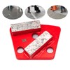 3PCS Trapezoid Diamond Grinding Disc, 30 Grit Metal Bond Floor