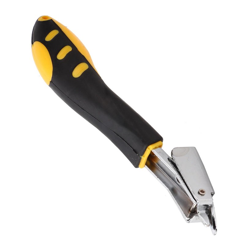 Heavy Duty Upholstery Nail Puller, Staple Remover with Rubber Handle,
