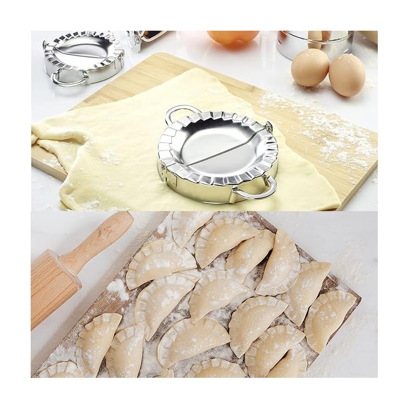 2 pieces, dumpling maker, stainless steel dumpling mould, dumpling mould,