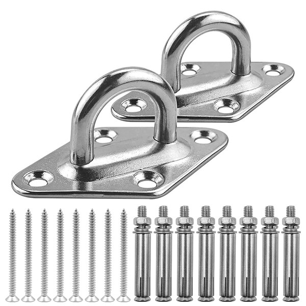 ZONADAH 2 Set Stainless Steel Heavy Duty Hanger Hook Hammock