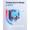 SEAOURA Aquarium Magnetic Cleaner with Thermometer, Fish Aquarium Mini Magnetic