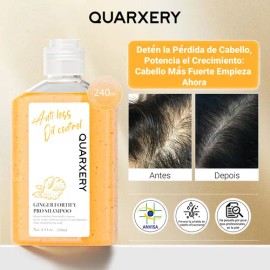 Champú Anticaída Quarxery Shampoo De Jengibre 240 Ml                                                                                                  