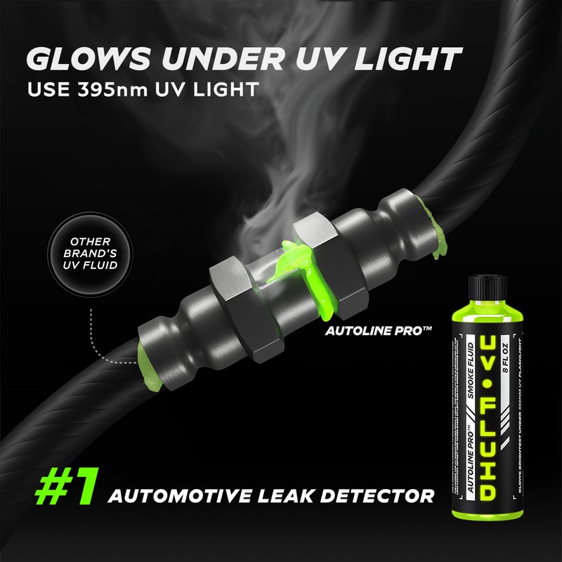 AutoLine Pro Smoke Fluid UV Glow Leak Tracing Refill Solution