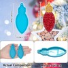 Light Bulb Shape Christmas Ornament Resin Molds Silicone Casting Molds