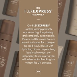 SUGARED + BRONZED Sunless Tanning Water - No Added Bronzer, FlexExpress® Formula, Self-Tanner for Face & Body, Lightweight, Hydrating, Clean Ingredients, Long-Lasting, Suits All Skin Types (4 Fl Oz)