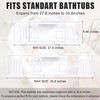 Bathtub Tray Caddy,Premium Bamboo Expandable Bath Tub Trays Table, Foldable