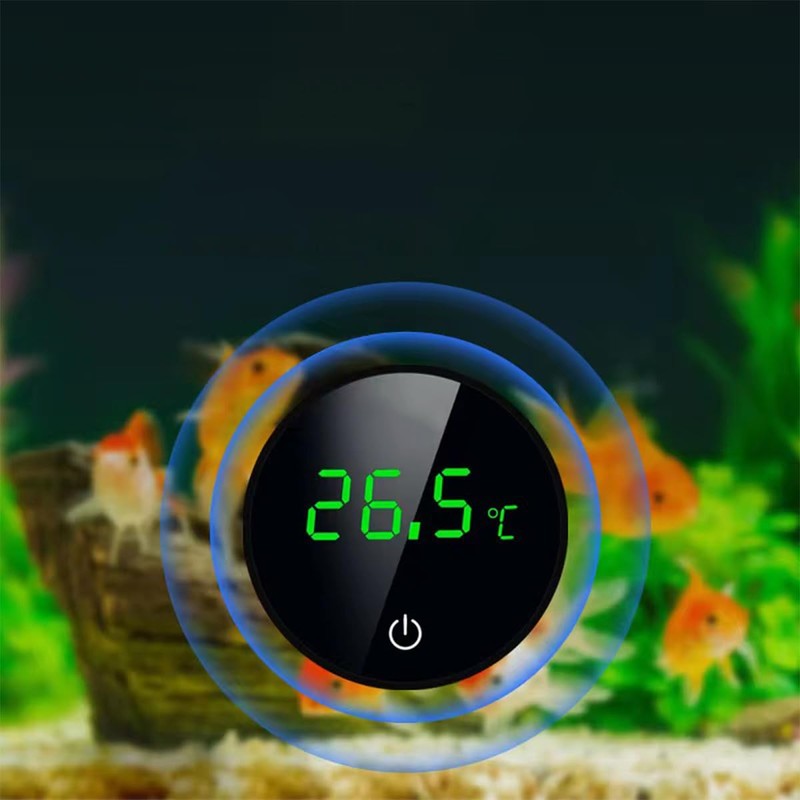 Tiardey LED Aquarium Thermometer Small Temperature Gauge with LED Screen