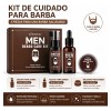 Kit 3 Piezas Crema Para Cuidado Personal Cabello Y Barba