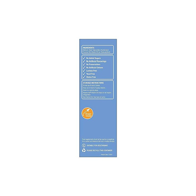 (3 PACK) - Natures Aid - Vitamin D3 400iu Drops