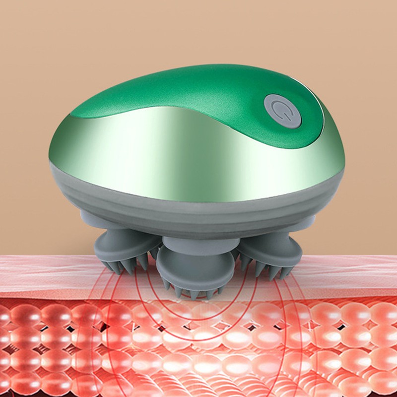 Mini Electric Head Scalp Massager Waterproof Portable Scalp Massager Rechargeable