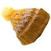 Gheri Woolen Knitted Fleece Lined Pom Pom Bobble Hat K
