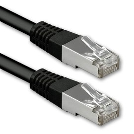1aTTack.de 10m schwarz - 1 Stück Cat.6 Patchkabel Netzwerkkabel CAT6 S-FTP Gigabit Lan PIMF CAT 6 Kupfer CU Halogenfrei Internet DSL Spielkonsole Smart TV