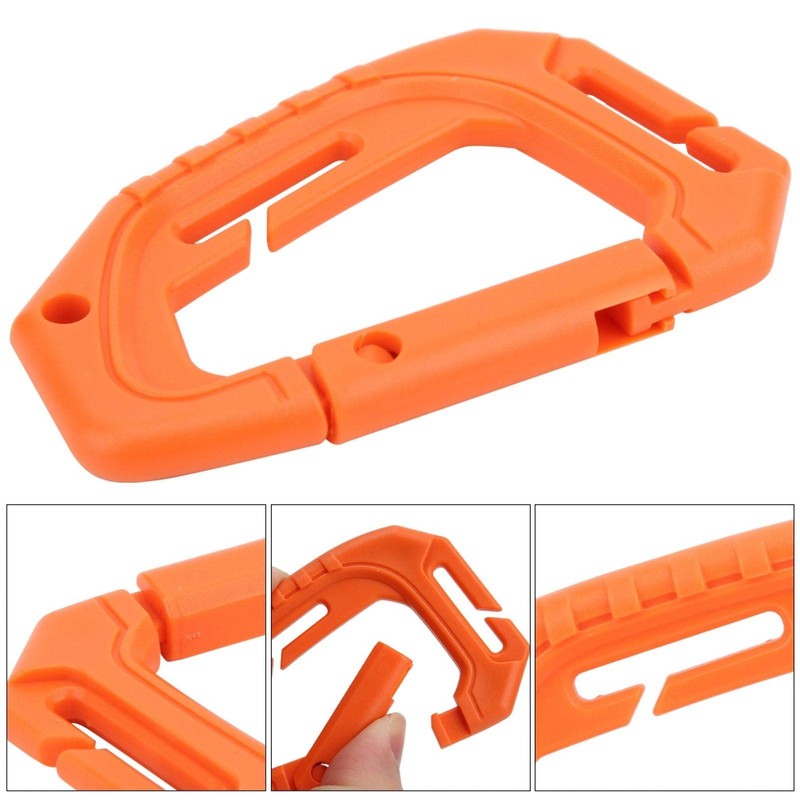 Demeras Climbing Carabiner Tactical Carabiner Clip 10PCS High Strength D-Ring