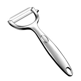 Ultra Sharp Vegetable peelers for Kitchen – 10 Years No-Rust Stainless Steel Serrated Potato Peeler Easy to Use Y Peeler with Durable Non-Slip Ergonomic Grips for Carrots, Fruits, Veggie