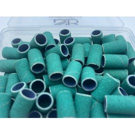 Spontaneous Beauty 100 PCS Premium Sanding Band + 2 Free Mandrel (Medium - 150 Grit, Green)