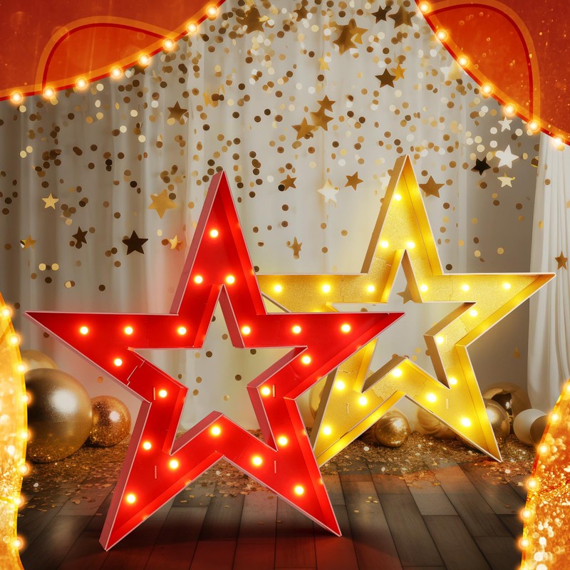 Aurelema Large Star Light Up Decoration 4ft Light up Star