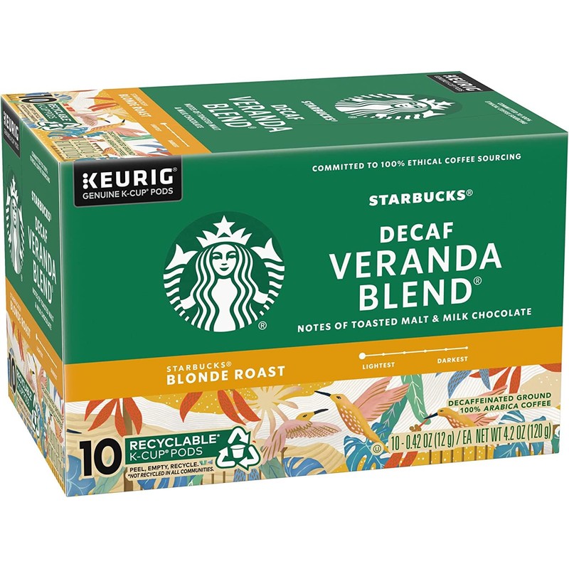 Starbucks Coffee Starbucks Decaf House Blend Coffee K-Cup Pods, Medium