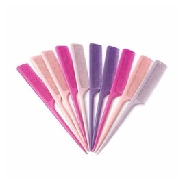 Portable Mini Tail Comb 10p Color Hair Comb Salon Cutting Comb / 휴대용 미니 꼬리빗 10P 컬러 머리빗 미용실 커트빗