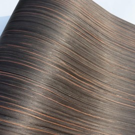 Natural Black Ebony Wood Veneer, Straight Grain | 23" x 98" Sheet | Ideal for Furniture Refurbishing, Guitar Building, Speaker Panels, Automotive Interior, and Handmade DIY Projects