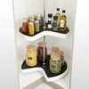 PercyEffie 2pcs Lazy Susan Shelf Liner 27In Silicone Lazy Susan